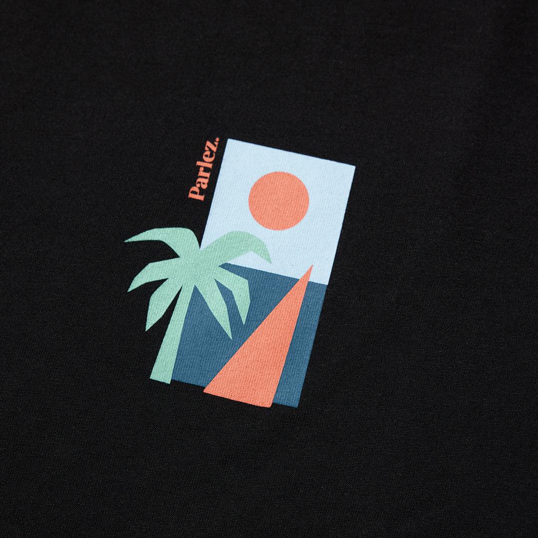 The Mens Venta T-Shirt Black from Parlez clothing