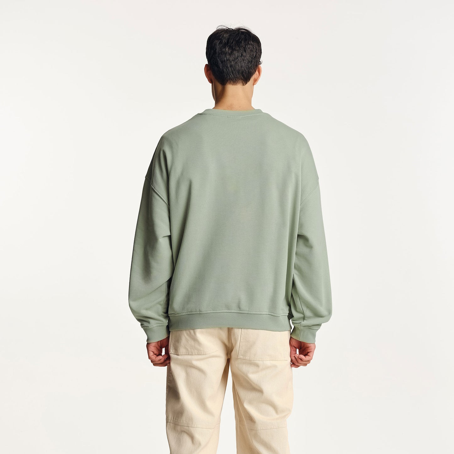 Vernon Oversized Crew Sea Mist