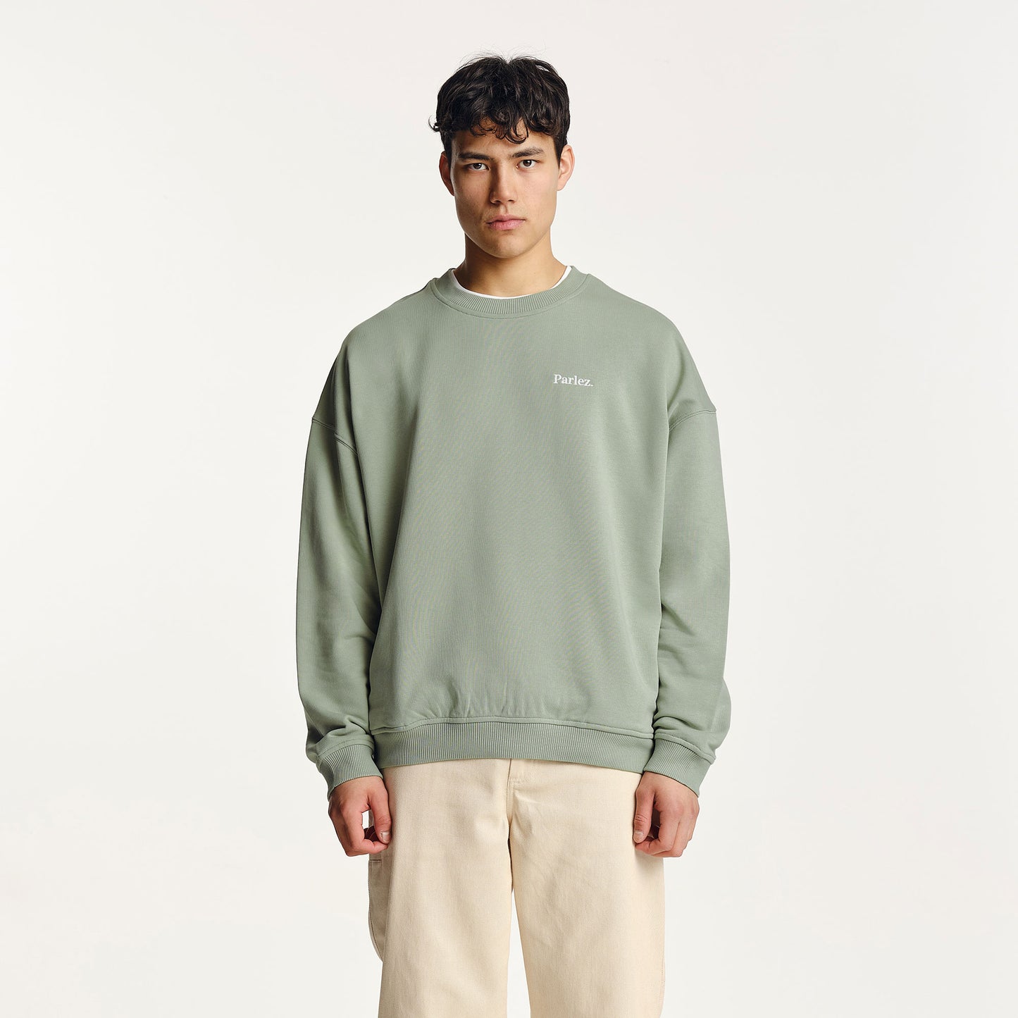 Vernon Oversized Crew Sea Mist