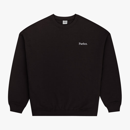 Vernon Oversized Crew Black