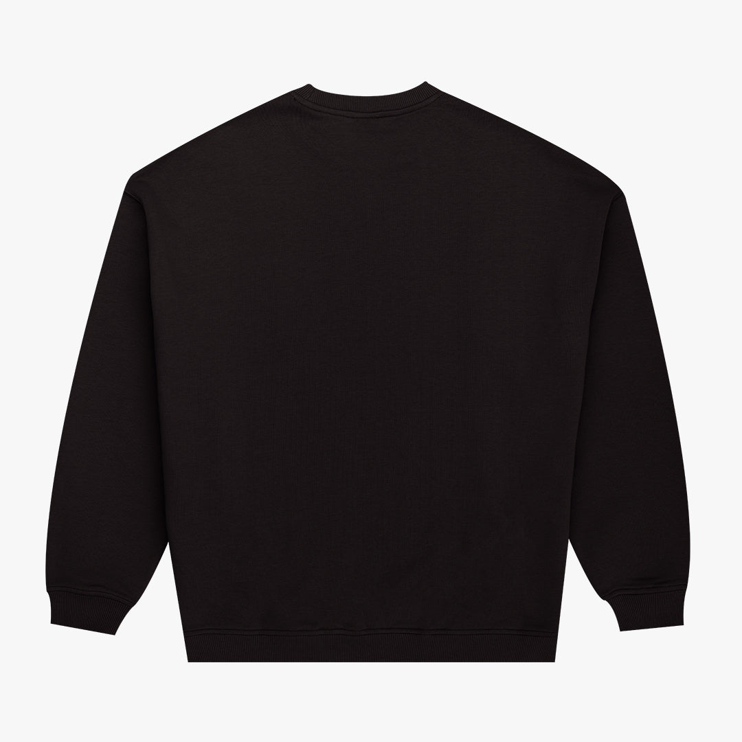 Vernon Oversized Crew Black