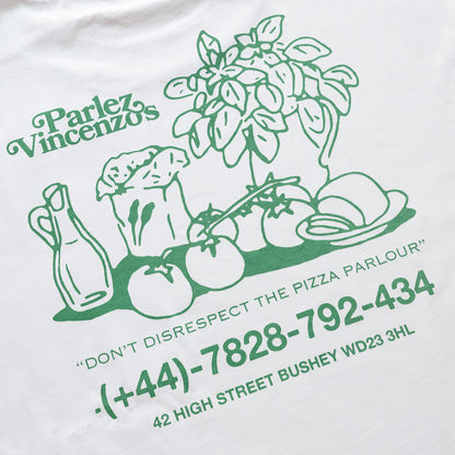 Parlez X Vincenzo's Slice T-Shirt White