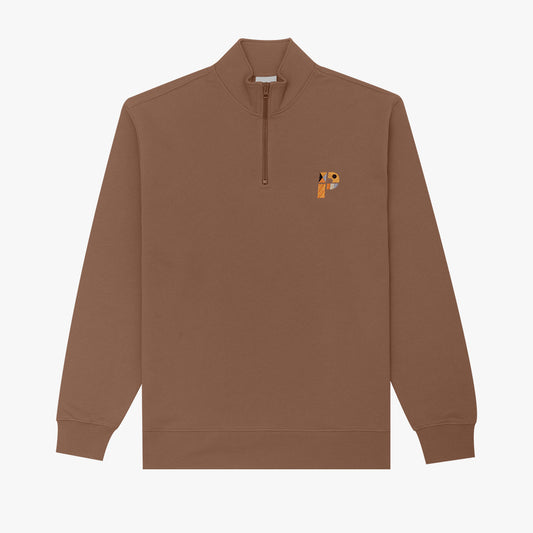 Warner 1/4 Zip Shitake