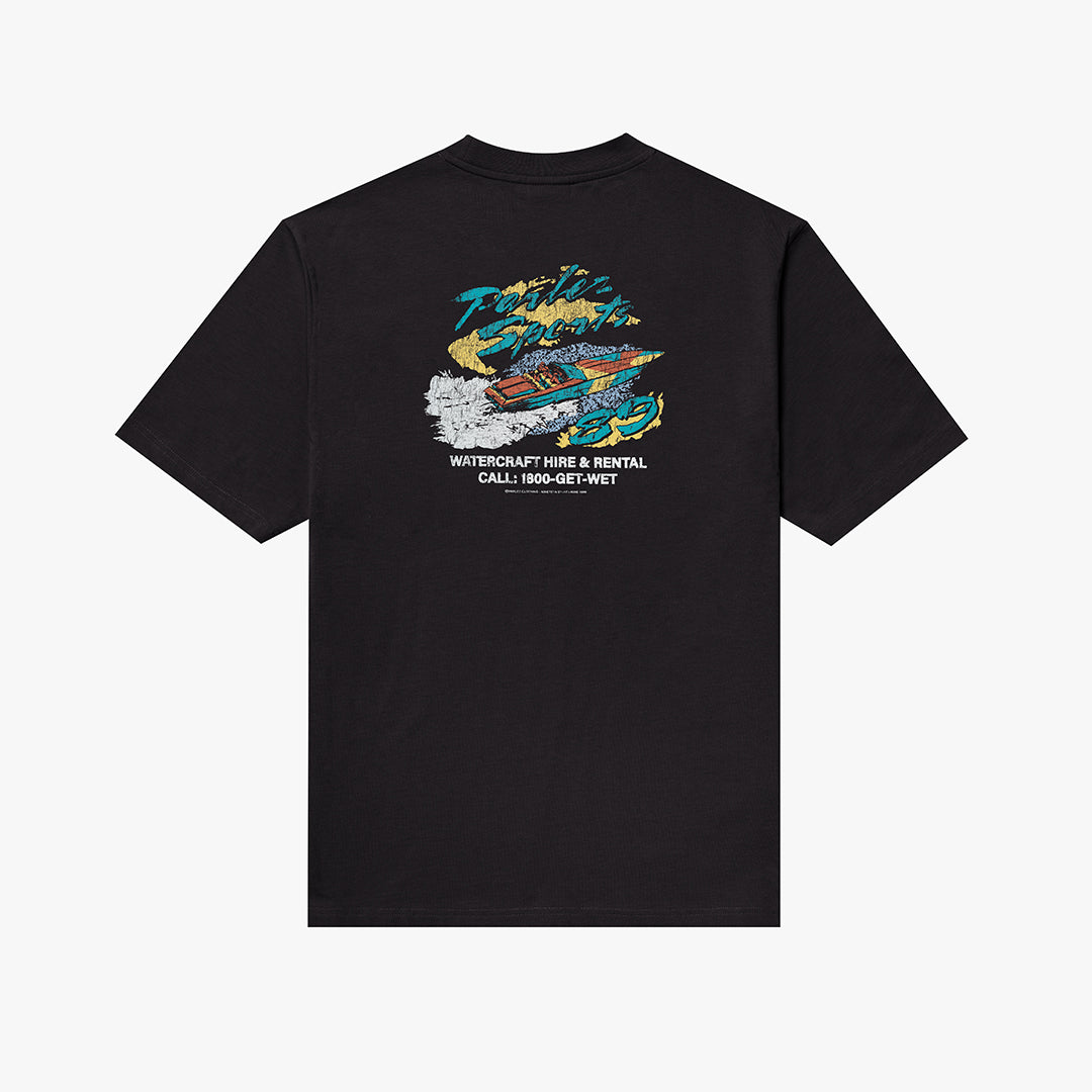 The Mens Waterman T-Shirt Black from Parlez clothing