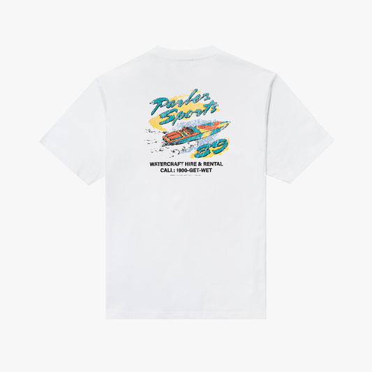 The Mens Waterman T-Shirt White from Parlez clothing