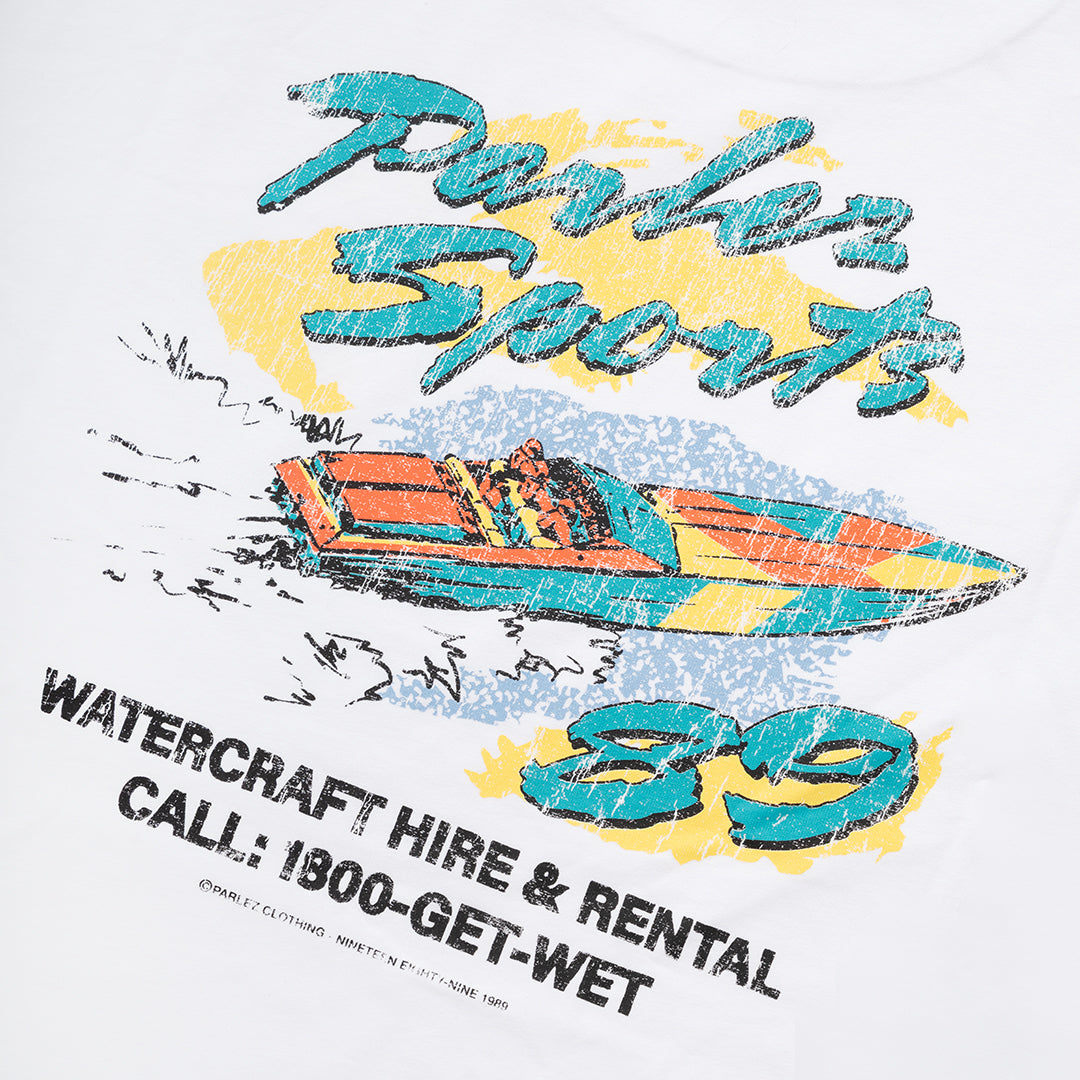 The Mens Waterman T-Shirt White from Parlez clothing