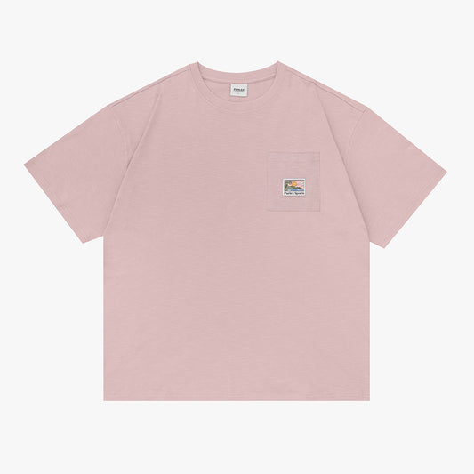 The Mens Wesley Os T-Shirt Quartz from Parlez clothing