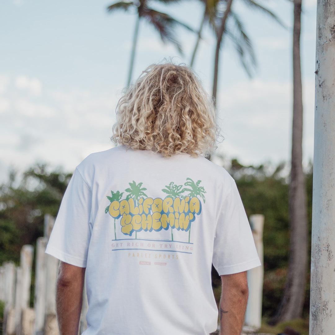 The Mens Parlez x California Schemin White from Parlez clothing
