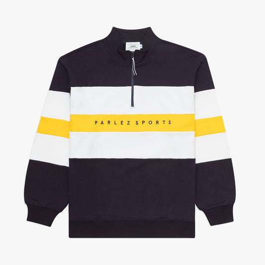 The Mens Aback Quarter Zip Navy from Parlez clothing