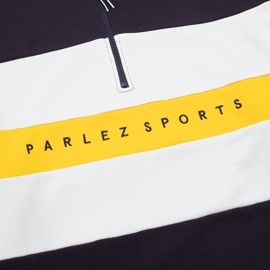 The Mens Aback Quarter Zip Navy from Parlez clothing
