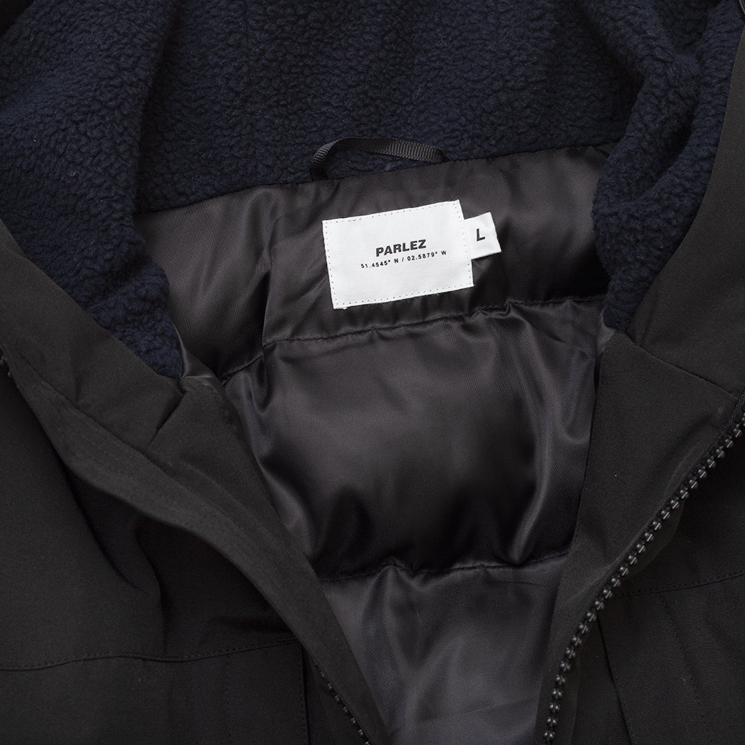 The Mens Rovex Arctic Puffer Jacket Black from Parlez clothing