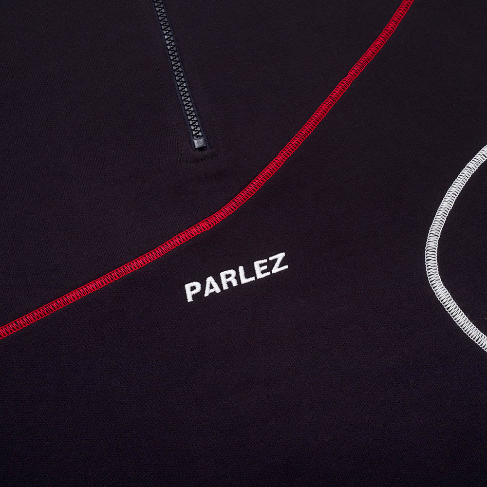 The Mens Caye Quarter Zip Navy from Parlez clothing