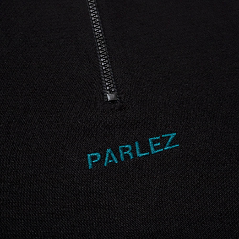 The Mens Ladsun Quarter Zip Black from Parlez clothing