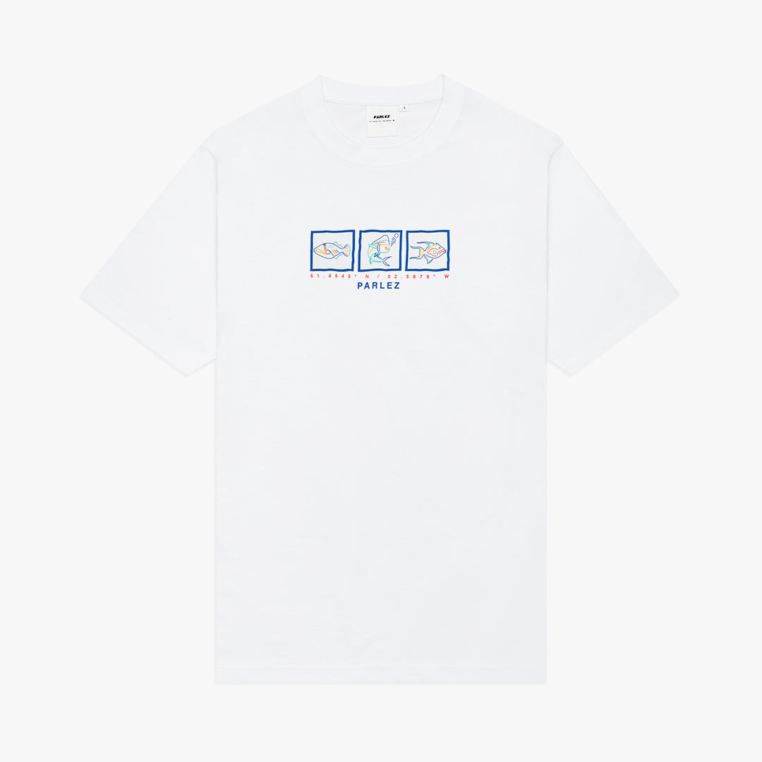 The Mens Parlez X MCS T-Shirt White from Parlez clothing