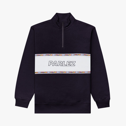 The Mens Course 1/4 Zip Navy from Parlez clothing