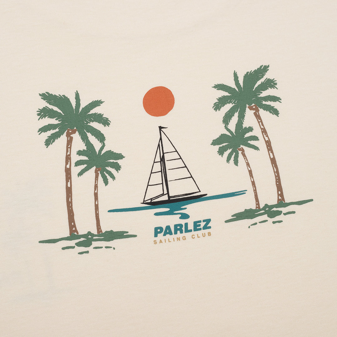 The Mens Away T-Shirt Ecru from Parlez clothing