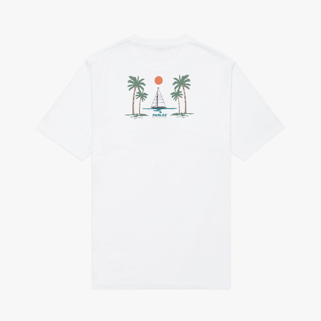 The Mens Away T-Shirt White from Parlez clothing