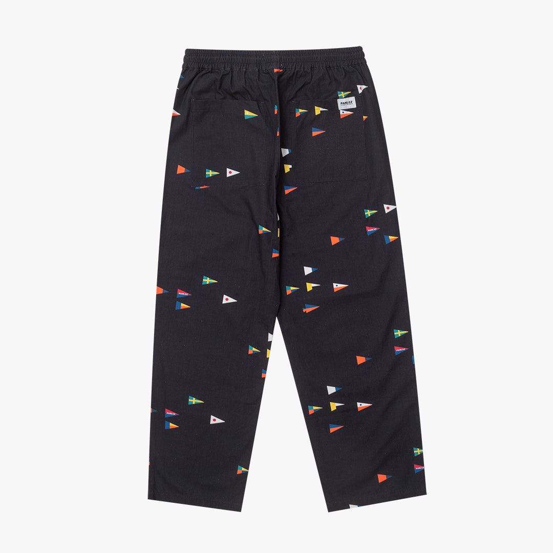 The Mens Surf Pant Printed Flag/Topaz Navy from Parlez clothing