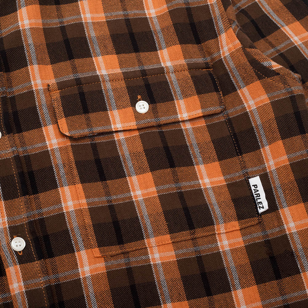 The Mens Carson Shirt Red Check from Parlez clothing